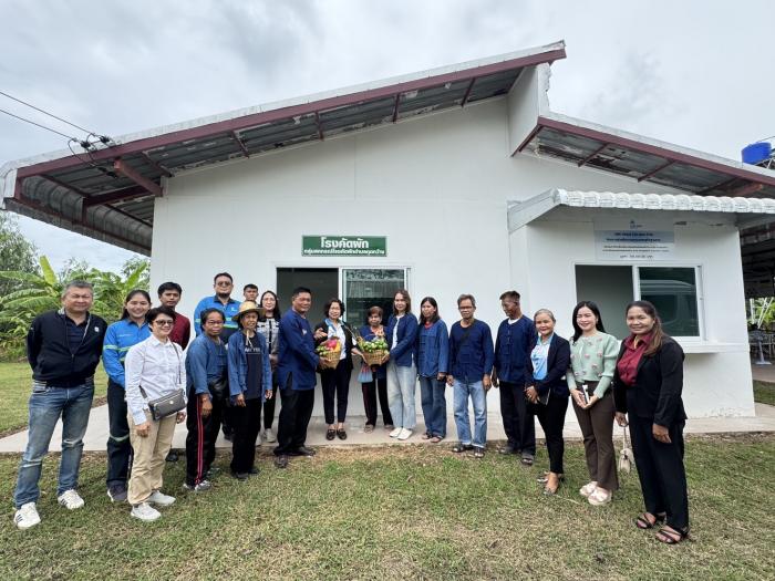 เทศบาลตำบลกุดกว้าง ร่วมต้อนรับคณะผู้ตรวจจากสำนักงานคณะกรรมการส่งเสริมการลงทุน BOI ลงพื้นที่ตรวจโครงการขับเคลื่อนพัฒนาต่อยอดโรงคัดแยกผักบ้าน กม.52